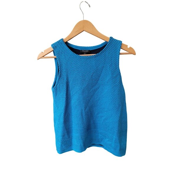 Tahari ASL Tops - Tahari ASL Baltic Blue Sleeveless Knit Top XS New With Tags Retails $139